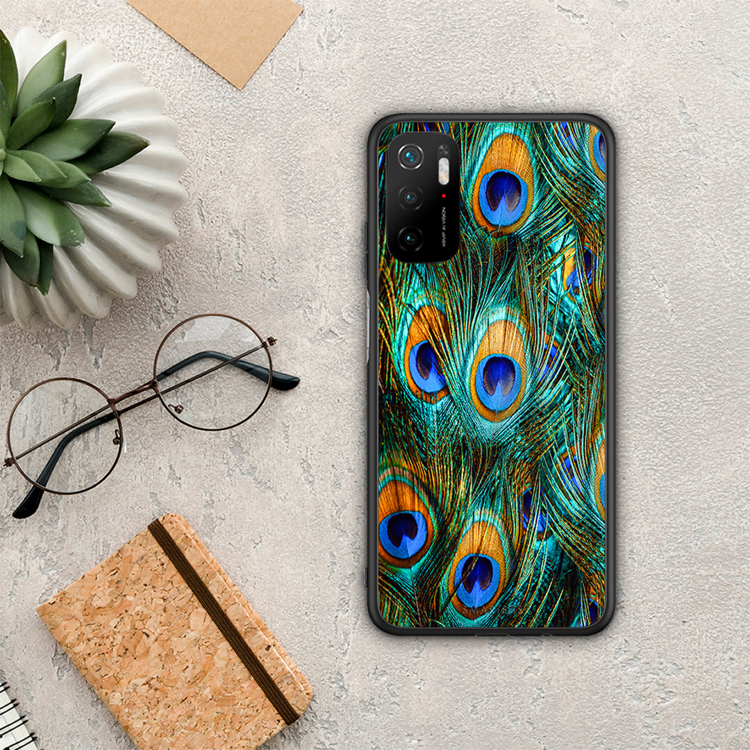 Real Peacock Feathers - Xiaomi Poco M3 Pro case