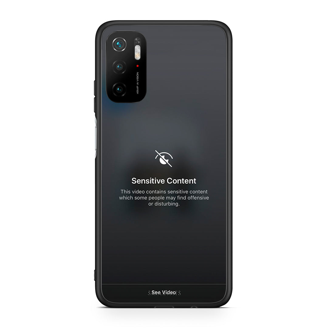 Xiaomi Redmi Note 10 5G/Poco M3 Pro Sensitive Content θήκη από τη Smartfits με σχέδιο στο πίσω μέρος και μαύρο περίβλημα | Smartphone case with colorful back and black bezels by Smartfits