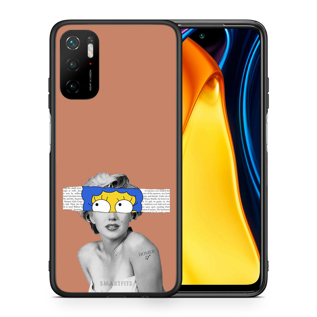 Θήκη Xiaomi Redmi Note 10 5G/Poco M3 Pro Sim Merilyn από τη Smartfits με σχέδιο στο πίσω μέρος και μαύρο περίβλημα | Xiaomi Redmi Note 10 5G/Poco M3 Pro Sim Merilyn case with colorful back and black bezels