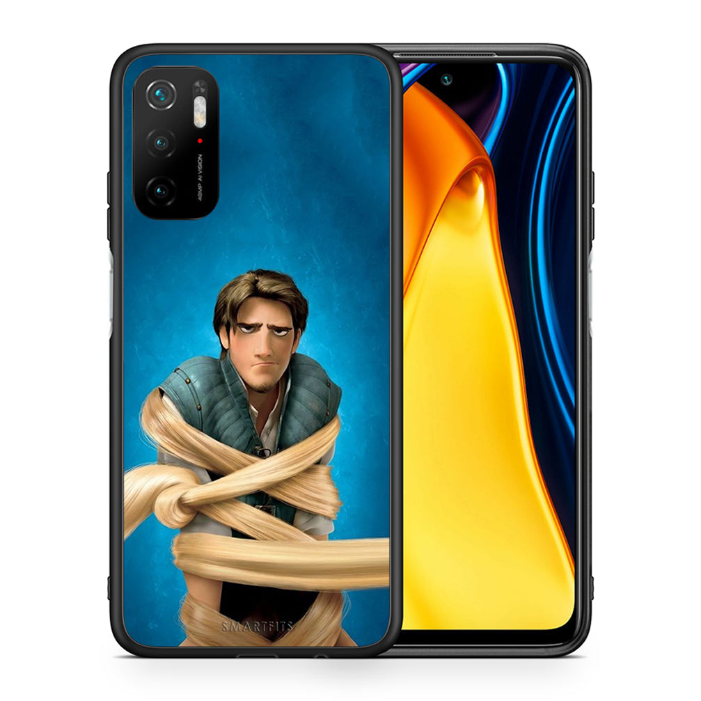 Θήκη Αγίου Βαλεντίνου Xiaomi Redmi Note 10 5G Tangled 1 από τη Smartfits με σχέδιο στο πίσω μέρος και μαύρο περίβλημα | Xiaomi Redmi Note 10 5G Tangled 1 case with colorful back and black bezels