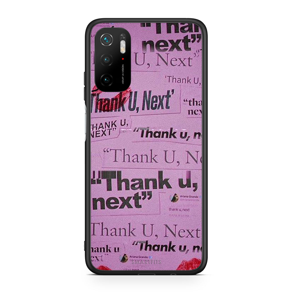 Xiaomi Redmi Note 10 5G Thank You Next Θήκη Αγίου Βαλεντίνου από τη Smartfits με σχέδιο στο πίσω μέρος και μαύρο περίβλημα | Smartphone case with colorful back and black bezels by Smartfits