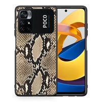 Thumbnail for Θήκη Xiaomi Poco M4 Pro 4G Fashion Snake Animal από τη Smartfits με σχέδιο στο πίσω μέρος και μαύρο περίβλημα | Xiaomi Poco M4 Pro 4G Fashion Snake Animal case with colorful back and black bezels