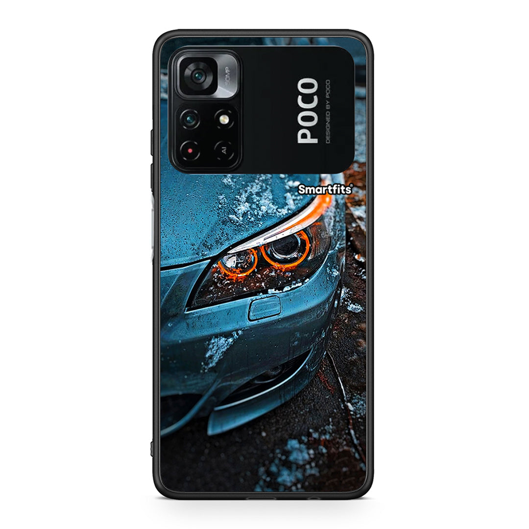 Xiaomi Poco M4 Pro 4G Bmw E60 Θήκη από τη Smartfits με σχέδιο στο πίσω μέρος και μαύρο περίβλημα | Smartphone case with colorful back and black bezels by Smartfits