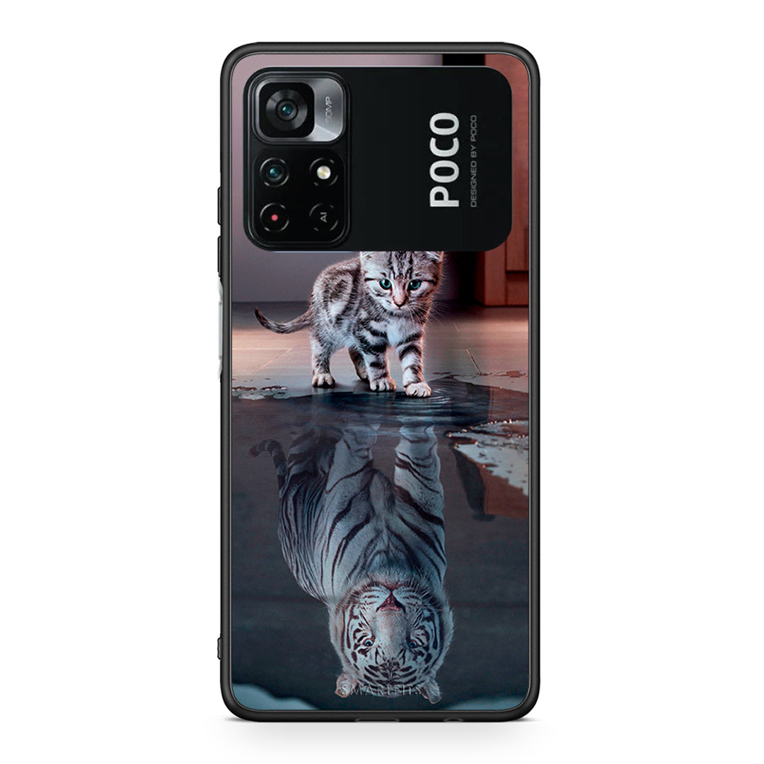 4 - Xiaomi Poco M4 Pro 4G Tiger Cute case, cover, bumper