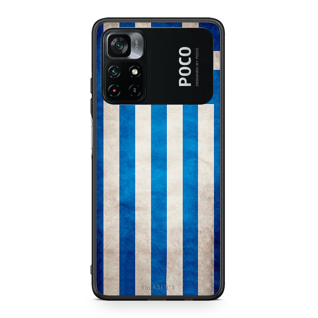 4 - Xiaomi Poco M4 Pro 4G Greeek Flag case, cover, bumper