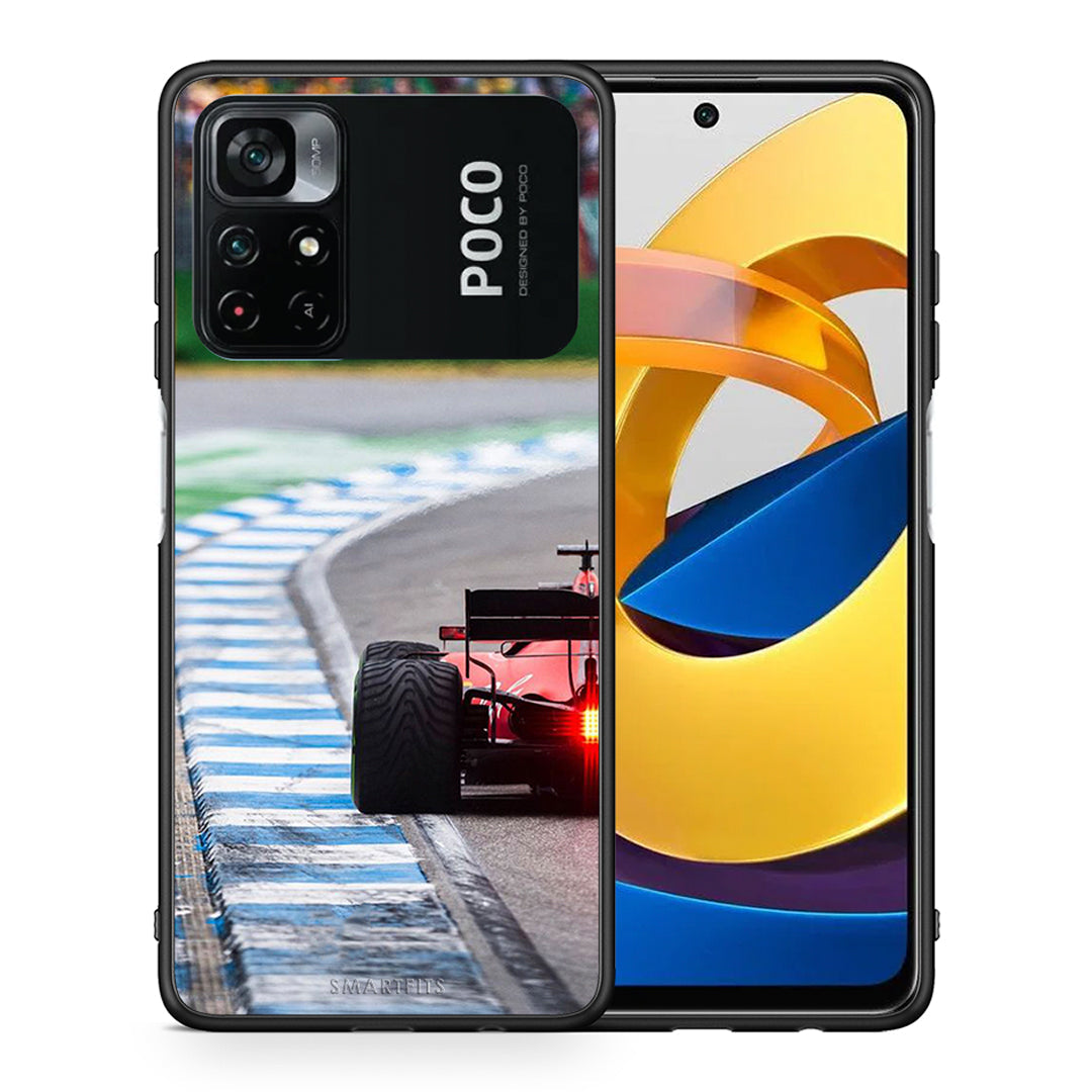 Θήκη Xiaomi Poco M4 Pro 4G Racing Vibes από τη Smartfits με σχέδιο στο πίσω μέρος και μαύρο περίβλημα | Xiaomi Poco M4 Pro 4G Racing Vibes case with colorful back and black bezels