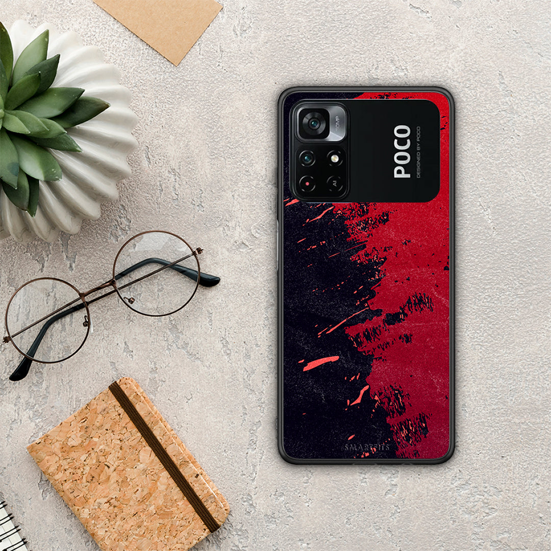 Red Paint - Xiaomi Poco M4 Pro 4G case