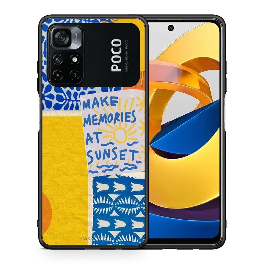 Θήκη Xiaomi Poco M4 Pro 4G Sunset Memories από τη Smartfits με σχέδιο στο πίσω μέρος και μαύρο περίβλημα | Xiaomi Poco M4 Pro 4G Sunset Memories case with colorful back and black bezels