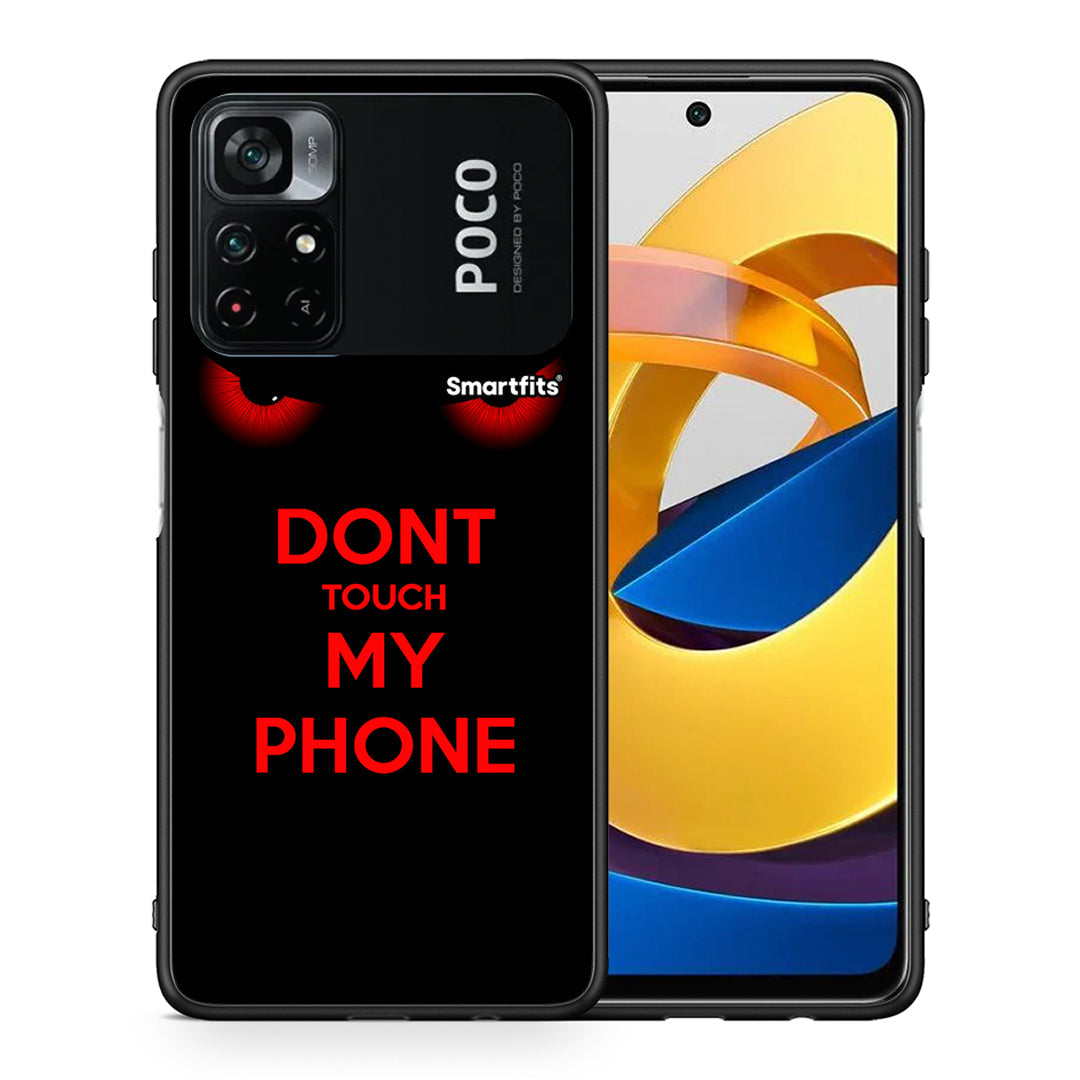 Θήκη Xiaomi Poco M4 Pro 4G Touch My Phone από τη Smartfits με σχέδιο στο πίσω μέρος και μαύρο περίβλημα | Xiaomi Poco M4 Pro 4G Touch My Phone case with colorful back and black bezels