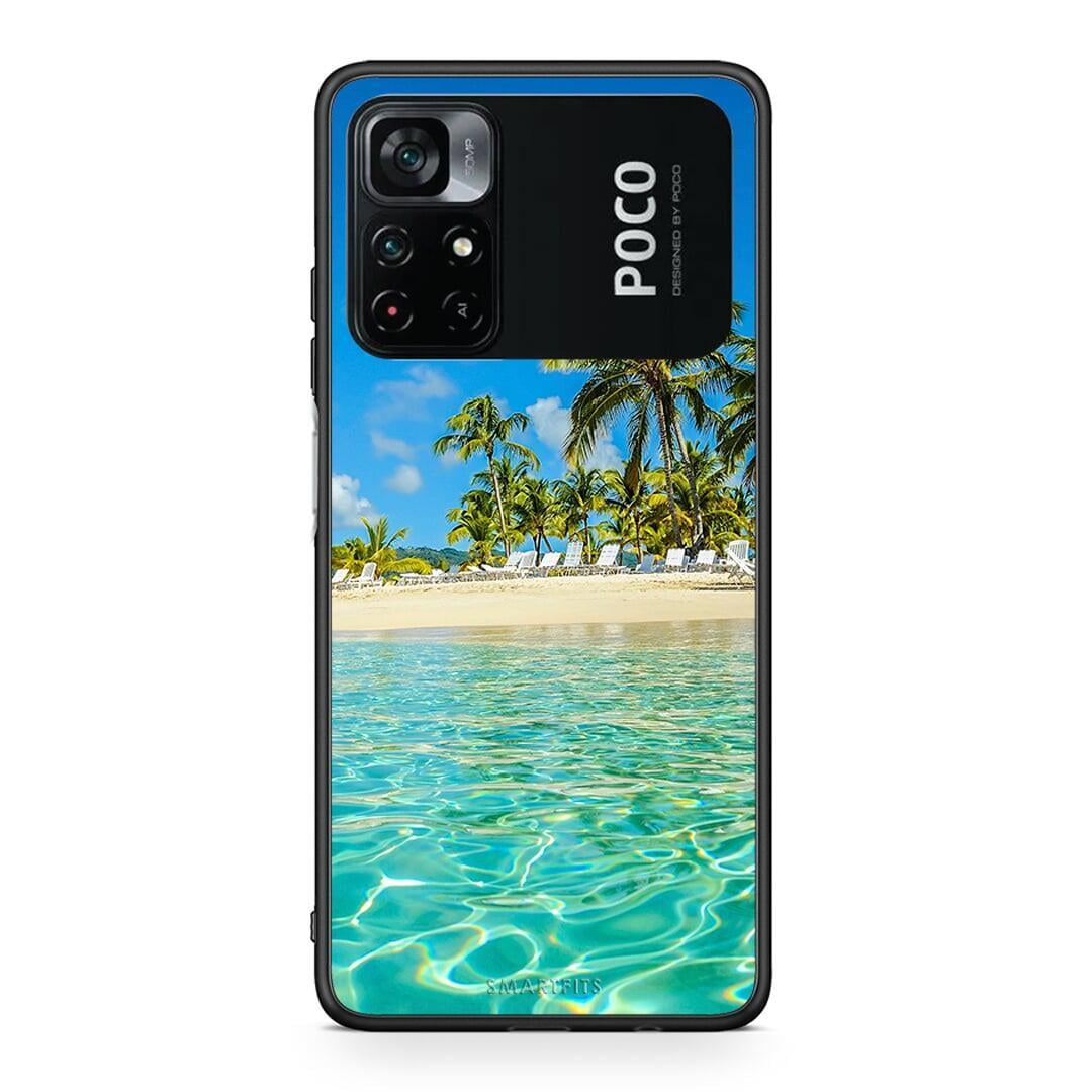 Xiaomi Poco M4 Pro 4G Tropical Vibes Θήκη από τη Smartfits με σχέδιο στο πίσω μέρος και μαύρο περίβλημα | Smartphone case with colorful back and black bezels by Smartfits