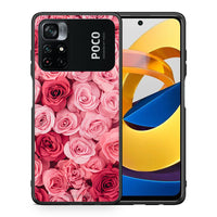 Thumbnail for Θήκη Xiaomi Poco M4 Pro 4G RoseGarden Valentine από τη Smartfits με σχέδιο στο πίσω μέρος και μαύρο περίβλημα | Xiaomi Poco M4 Pro 4G RoseGarden Valentine case with colorful back and black bezels