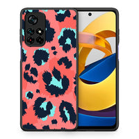 Thumbnail for Θήκη Xiaomi Poco M4 Pro 5G Pink Leopard Animal από τη Smartfits με σχέδιο στο πίσω μέρος και μαύρο περίβλημα | Xiaomi Poco M4 Pro 5G Pink Leopard Animal case with colorful back and black bezels