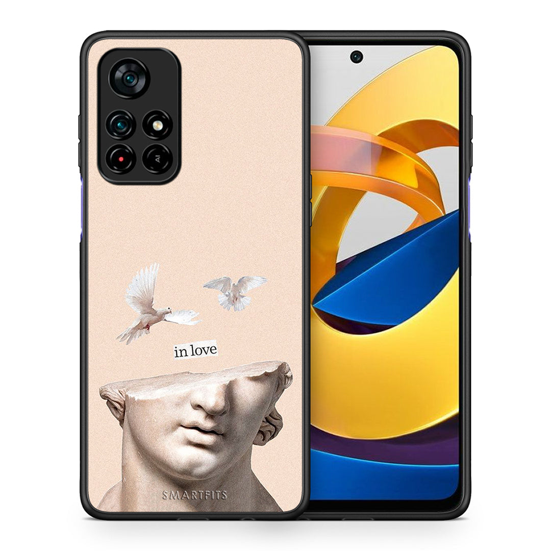 Θήκη Xiaomi Poco M4 Pro 5G In Love από τη Smartfits με σχέδιο στο πίσω μέρος και μαύρο περίβλημα | Xiaomi Poco M4 Pro 5G In Love case with colorful back and black bezels