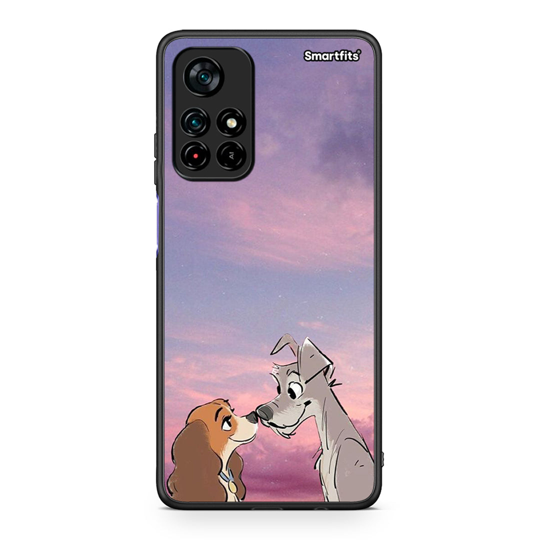 Xiaomi Poco M4 Pro 5G Lady And Tramp θήκη από τη Smartfits με σχέδιο στο πίσω μέρος και μαύρο περίβλημα | Smartphone case with colorful back and black bezels by Smartfits