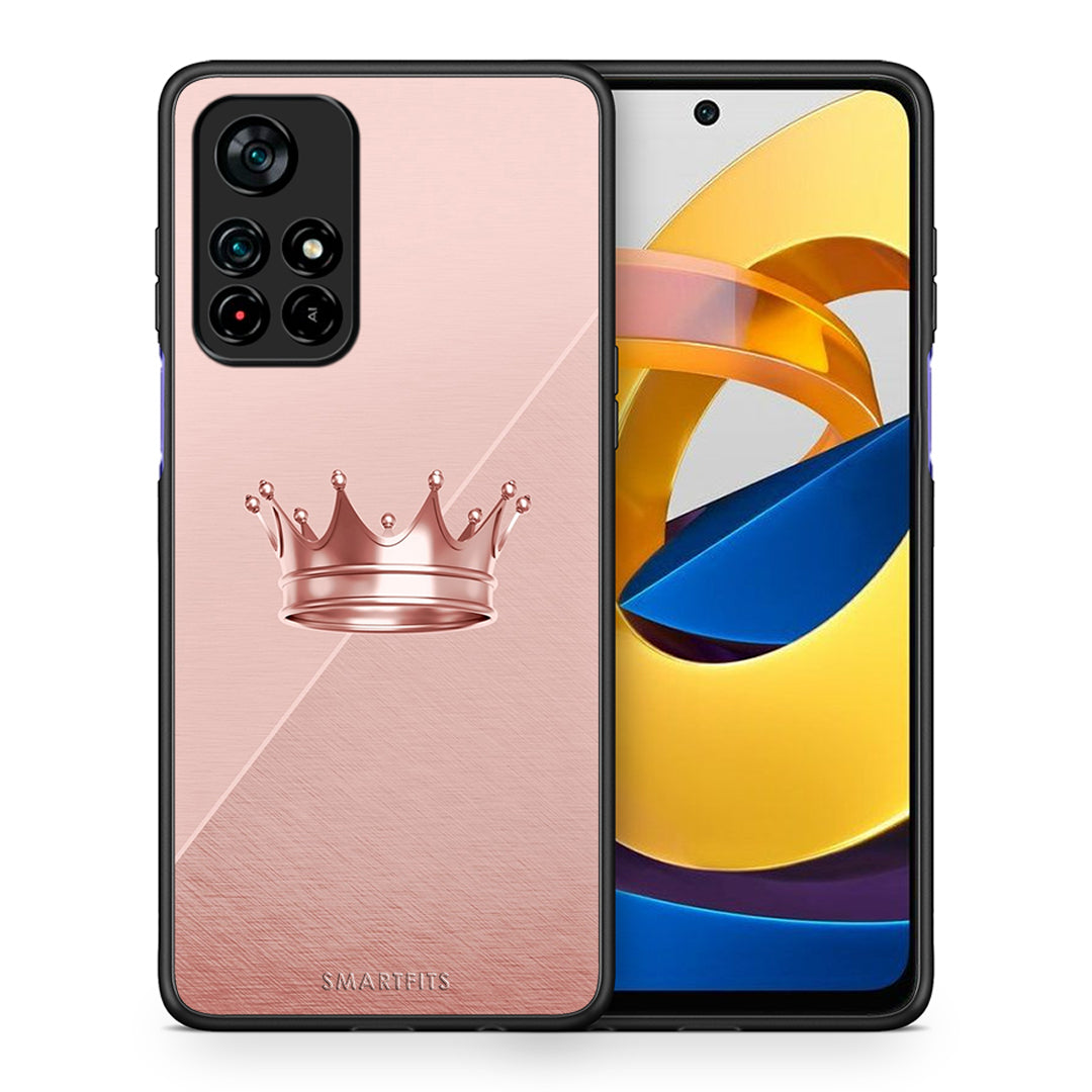 Θήκη Xiaomi Poco M4 Pro 5G Crown Minimal από τη Smartfits με σχέδιο στο πίσω μέρος και μαύρο περίβλημα | Xiaomi Poco M4 Pro 5G Crown Minimal case with colorful back and black bezels