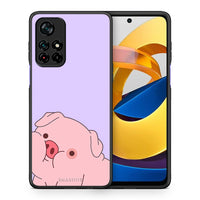 Thumbnail for Θήκη Αγίου Βαλεντίνου Xiaomi Poco M4 Pro 5G Pig Love 2 από τη Smartfits με σχέδιο στο πίσω μέρος και μαύρο περίβλημα | Xiaomi Poco M4 Pro 5G Pig Love 2 case with colorful back and black bezels