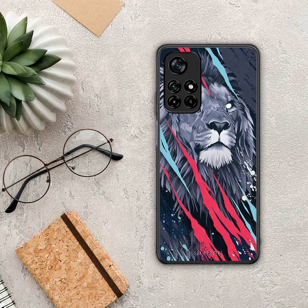 PopArt Lion Designer - Xiaomi Poco M4 Pro 5G Case