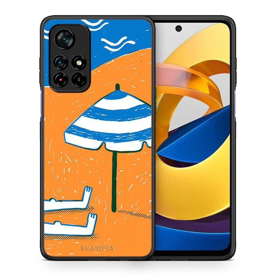 Θήκη Xiaomi Poco M4 Pro 5G Summering από τη Smartfits με σχέδιο στο πίσω μέρος και μαύρο περίβλημα | Xiaomi Poco M4 Pro 5G Summering case with colorful back and black bezels