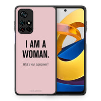 Thumbnail for Θήκη Xiaomi Poco M4 Pro 5G Superpower Woman από τη Smartfits με σχέδιο στο πίσω μέρος και μαύρο περίβλημα | Xiaomi Poco M4 Pro 5G Superpower Woman case with colorful back and black bezels