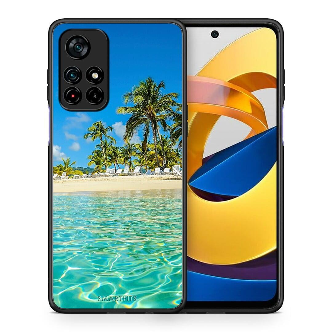 Θήκη Xiaomi Poco M4 Pro 5G Tropical Vibes από τη Smartfits με σχέδιο στο πίσω μέρος και μαύρο περίβλημα | Xiaomi Poco M4 Pro 5G Tropical Vibes case with colorful back and black bezels