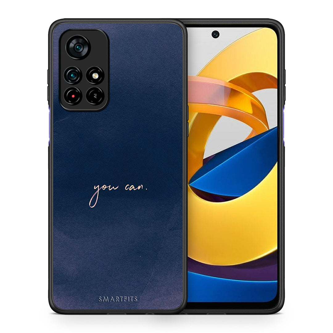 Θήκη Xiaomi Poco M4 Pro 5G You Can από τη Smartfits με σχέδιο στο πίσω μέρος και μαύρο περίβλημα | Xiaomi Poco M4 Pro 5G You Can case with colorful back and black bezels