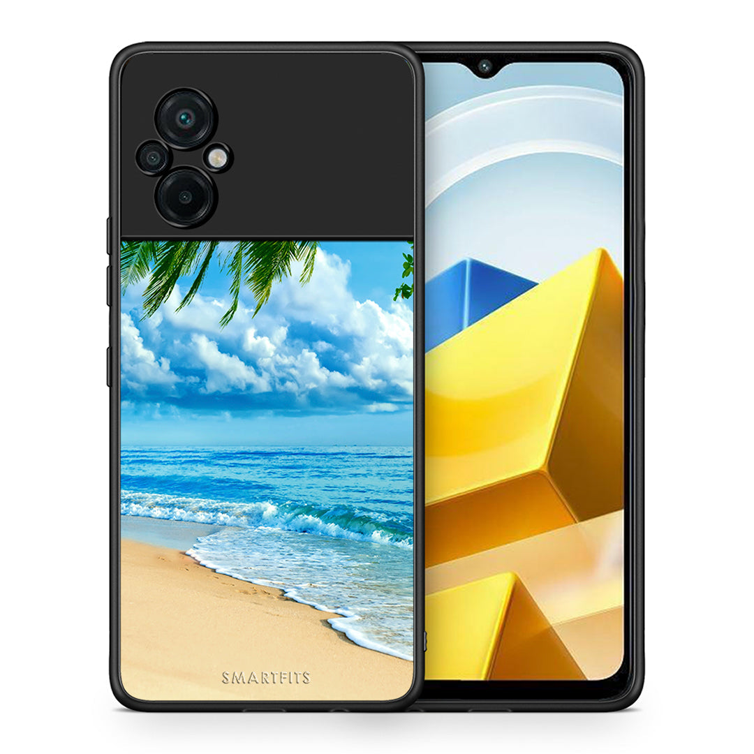 Θήκη Xiaomi Poco M5 / Redmi Note 11E Beautiful Beach από τη Smartfits με σχέδιο στο πίσω μέρος και μαύρο περίβλημα | Xiaomi Poco M5 / Redmi Note 11E Beautiful Beach case with colorful back and black bezels