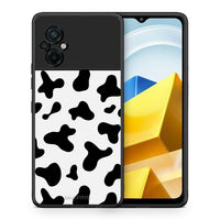 Thumbnail for Θήκη Xiaomi Poco M5 / Redmi Note 11E Cow Print από τη Smartfits με σχέδιο στο πίσω μέρος και μαύρο περίβλημα | Xiaomi Poco M5 / Redmi Note 11E Cow Print case with colorful back and black bezels