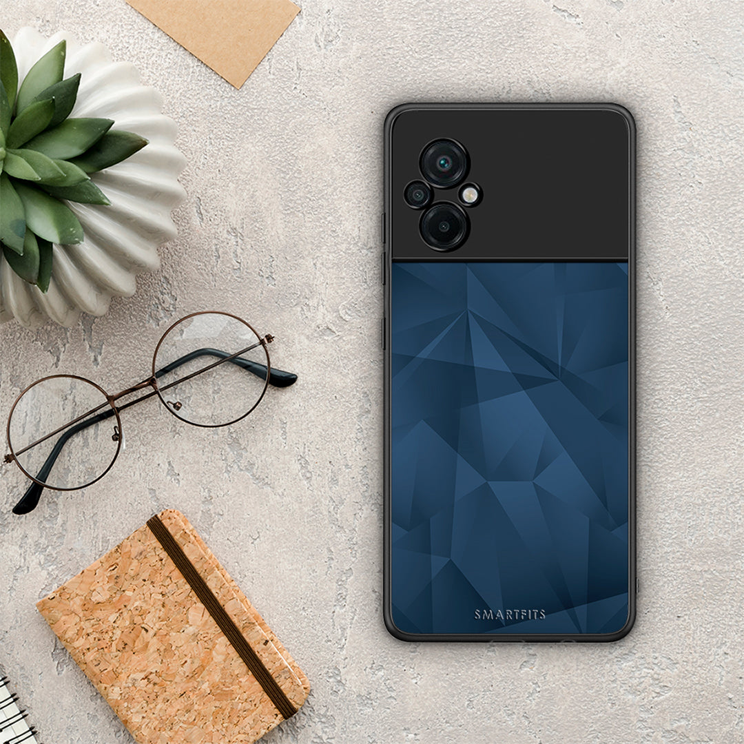 Geometric Blue Abstract - Xiaomi Poco M5 case