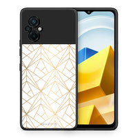 Thumbnail for Θήκη Xiaomi Poco M5 / Redmi Note 11E Luxury White Geometric από τη Smartfits με σχέδιο στο πίσω μέρος και μαύρο περίβλημα | Xiaomi Poco M5 / Redmi Note 11E Luxury White Geometric case with colorful back and black bezels