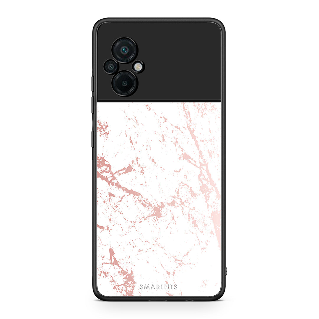 116 - Xiaomi Poco M5 / Redmi Note 11E Pink Splash Marble case, cover, bumper