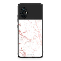 Thumbnail for 116 - Xiaomi Poco M5 / Redmi Note 11E Pink Splash Marble case, cover, bumper