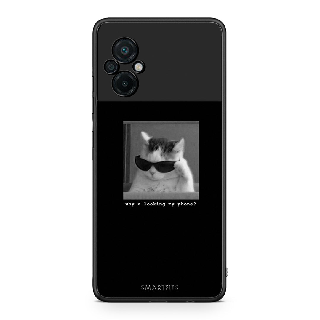 Xiaomi Poco M5 / Redmi Note 11E Meme Cat θήκη από τη Smartfits με σχέδιο στο πίσω μέρος και μαύρο περίβλημα | Smartphone case with colorful back and black bezels by Smartfits
