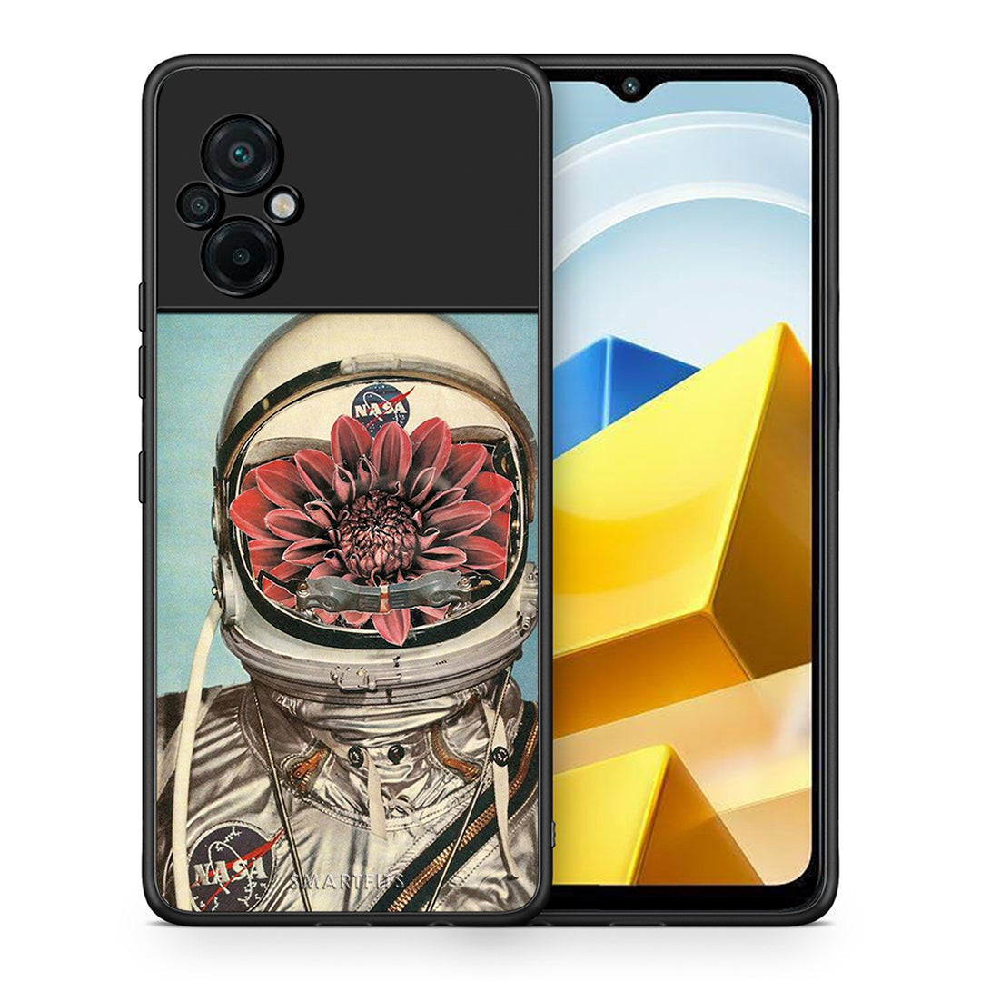 Θήκη Xiaomi Poco M5 / Redmi Note 11E Nasa Bloom από τη Smartfits με σχέδιο στο πίσω μέρος και μαύρο περίβλημα | Xiaomi Poco M5 / Redmi Note 11E Nasa Bloom case with colorful back and black bezels