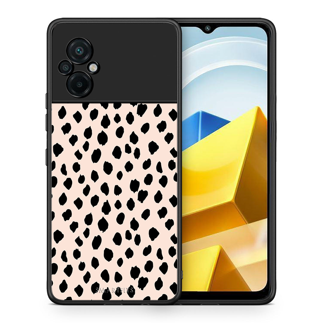 Θήκη Xiaomi Poco M5 / Redmi Note 11E New Polka Dots από τη Smartfits με σχέδιο στο πίσω μέρος και μαύρο περίβλημα | Xiaomi Poco M5 / Redmi Note 11E New Polka Dots case with colorful back and black bezels