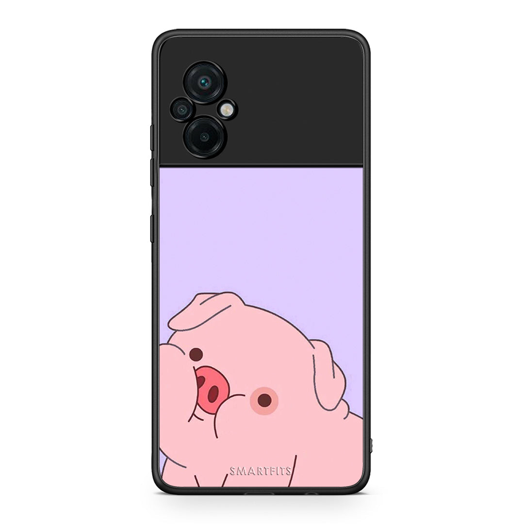 Xiaomi Poco M5 / Redmi Note 11E Pig Love 2 Θήκη Αγίου Βαλεντίνου από τη Smartfits με σχέδιο στο πίσω μέρος και μαύρο περίβλημα | Smartphone case with colorful back and black bezels by Smartfits