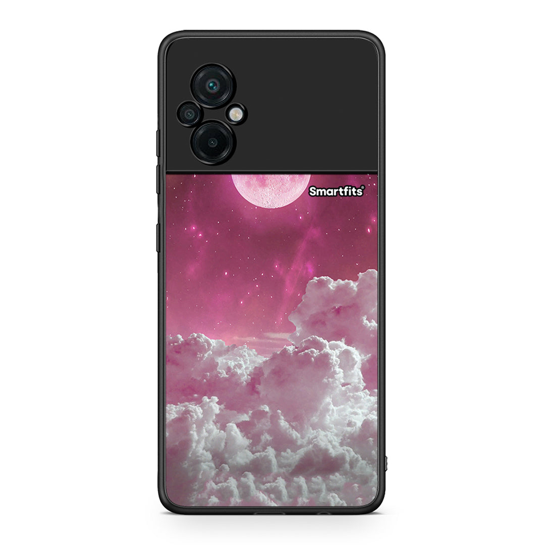 Xiaomi Poco M5 / Redmi Note 11E Pink Moon θήκη από τη Smartfits με σχέδιο στο πίσω μέρος και μαύρο περίβλημα | Smartphone case with colorful back and black bezels by Smartfits