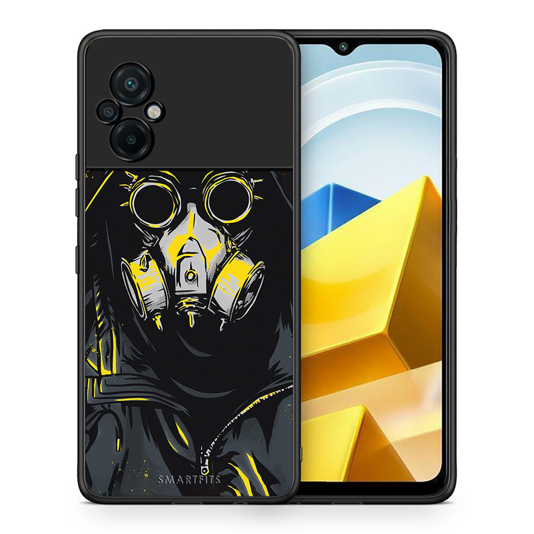 Θήκη Xiaomi Poco M5 / Redmi Note 11E Mask PopArt από τη Smartfits με σχέδιο στο πίσω μέρος και μαύρο περίβλημα | Xiaomi Poco M5 / Redmi Note 11E Mask PopArt case with colorful back and black bezels