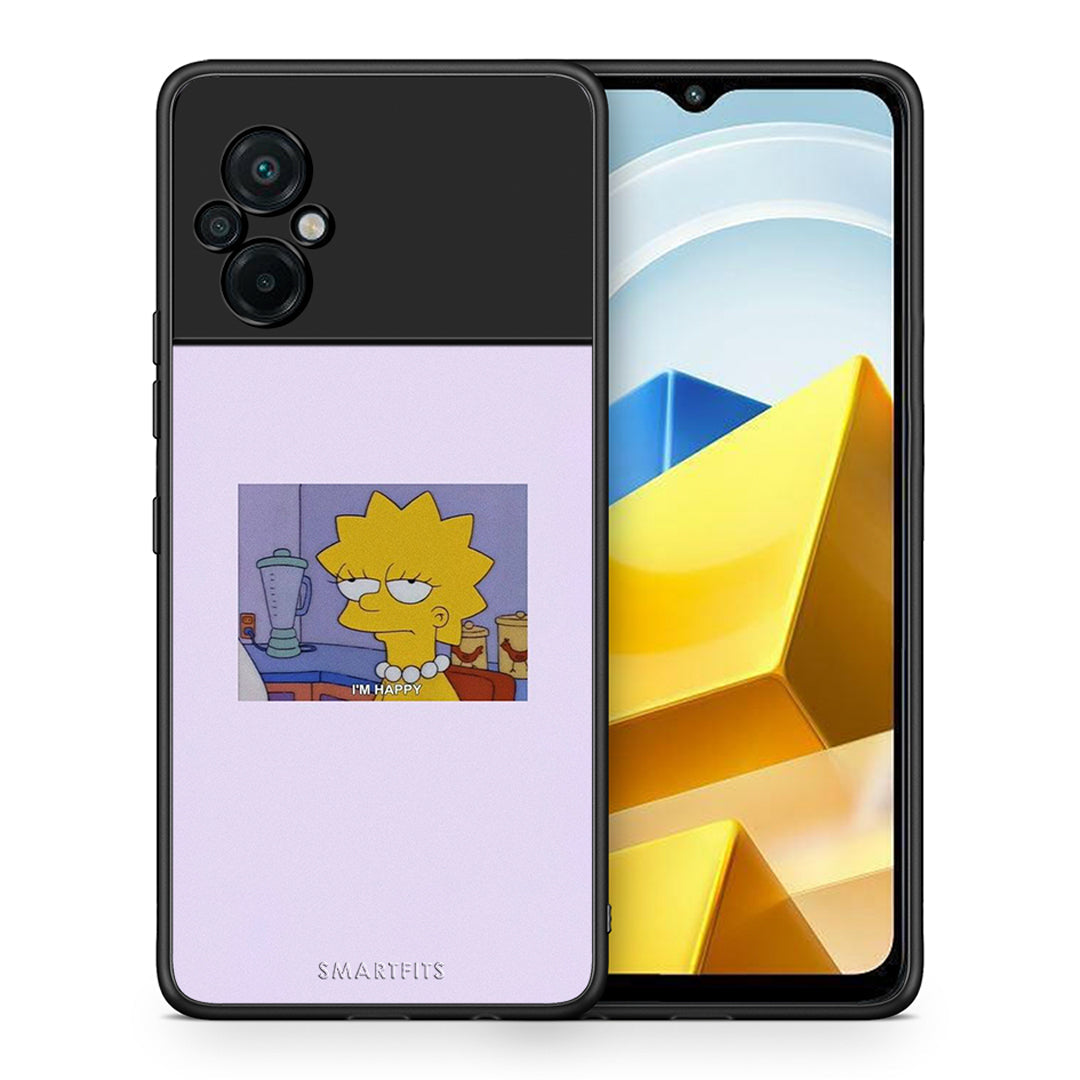 Θήκη Xiaomi Poco M5 / Redmi Note 11E So Happy από τη Smartfits με σχέδιο στο πίσω μέρος και μαύρο περίβλημα | Xiaomi Poco M5 / Redmi Note 11E So Happy case with colorful back and black bezels