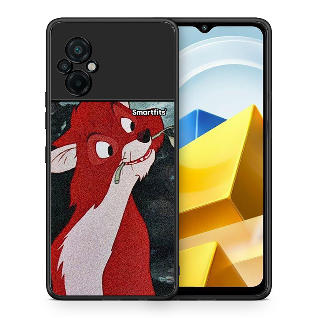 Θήκη Xiaomi Poco M5 / Redmi Note 11E Tod And Vixey Love 1 από τη Smartfits με σχέδιο στο πίσω μέρος και μαύρο περίβλημα | Xiaomi Poco M5 / Redmi Note 11E Tod And Vixey Love 1 case with colorful back and black bezels