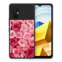 Thumbnail for Θήκη Xiaomi Poco M5 / Redmi Note 11E RoseGarden Valentine από τη Smartfits με σχέδιο στο πίσω μέρος και μαύρο περίβλημα | Xiaomi Poco M5 / Redmi Note 11E RoseGarden Valentine case with colorful back and black bezels