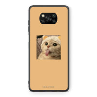 Thumbnail for Θήκη Xiaomi Poco X3 Cat Tongue από τη Smartfits με σχέδιο στο πίσω μέρος και μαύρο περίβλημα | Xiaomi Poco X3 Cat Tongue case with colorful back and black bezels