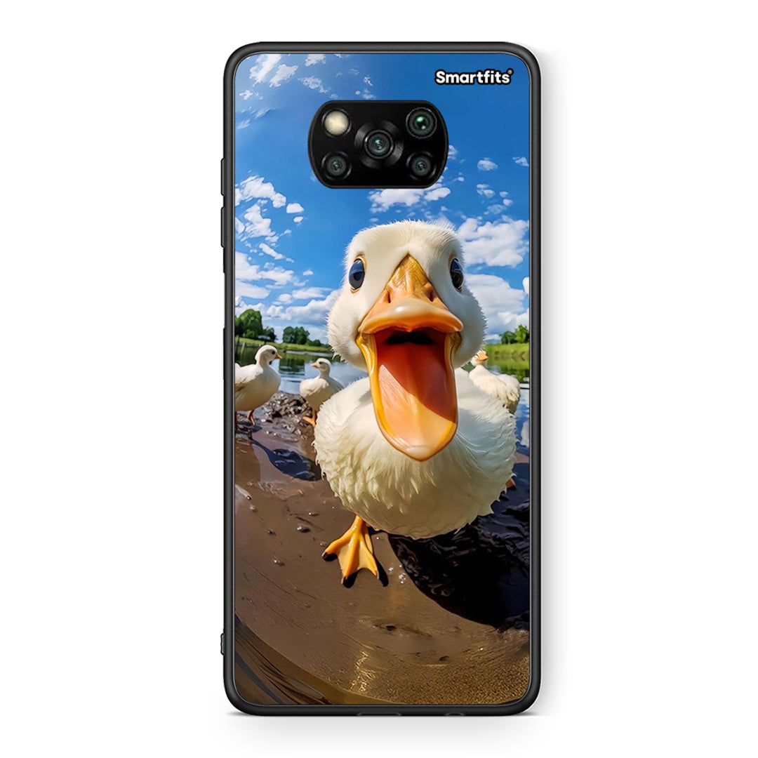 Θήκη Xiaomi Poco X3 Duck Face από τη Smartfits με σχέδιο στο πίσω μέρος και μαύρο περίβλημα | Xiaomi Poco X3 Duck Face case with colorful back and black bezels