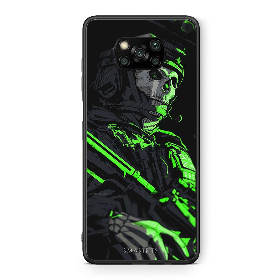 Θήκη Αγίου Βαλεντίνου Xiaomi Poco X3 Green Soldier από τη Smartfits με σχέδιο στο πίσω μέρος και μαύρο περίβλημα | Xiaomi Poco X3 Green Soldier case with colorful back and black bezels
