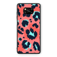 Thumbnail for Θήκη Xiaomi Poco X3 Pink Leopard Animal από τη Smartfits με σχέδιο στο πίσω μέρος και μαύρο περίβλημα | Xiaomi Poco X3 Pink Leopard Animal case with colorful back and black bezels
