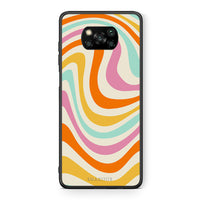 Thumbnail for Θήκη Xiaomi Poco X3 Colourful Waves από τη Smartfits με σχέδιο στο πίσω μέρος και μαύρο περίβλημα | Xiaomi Poco X3 Colourful Waves case with colorful back and black bezels