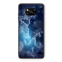 Thumbnail for Θήκη Xiaomi Poco X3 Blue Sky Galaxy από τη Smartfits με σχέδιο στο πίσω μέρος και μαύρο περίβλημα | Xiaomi Poco X3 Blue Sky Galaxy case with colorful back and black bezels