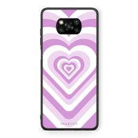 Thumbnail for Θήκη Xiaomi Poco X3 Lilac Hearts από τη Smartfits με σχέδιο στο πίσω μέρος και μαύρο περίβλημα | Xiaomi Poco X3 Lilac Hearts case with colorful back and black bezels