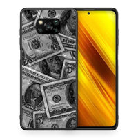 Thumbnail for Θήκη Xiaomi Poco X3 Money Dollars από τη Smartfits με σχέδιο στο πίσω μέρος και μαύρο περίβλημα | Xiaomi Poco X3 Money Dollars case with colorful back and black bezels