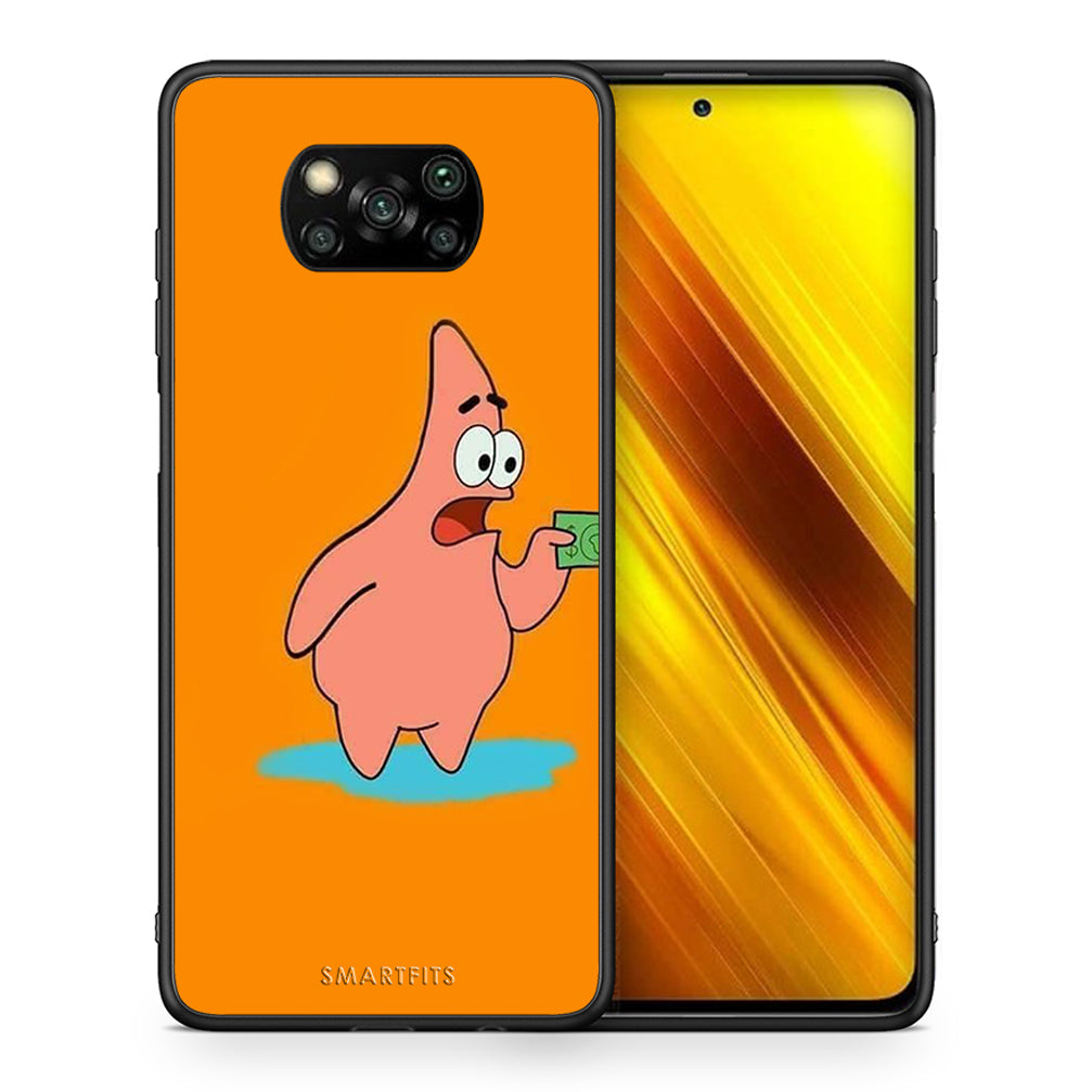 Θήκη Αγίου Βαλεντίνου Xiaomi Poco X3 No Money 1 από τη Smartfits με σχέδιο στο πίσω μέρος και μαύρο περίβλημα | Xiaomi Poco X3 No Money 1 case with colorful back and black bezels