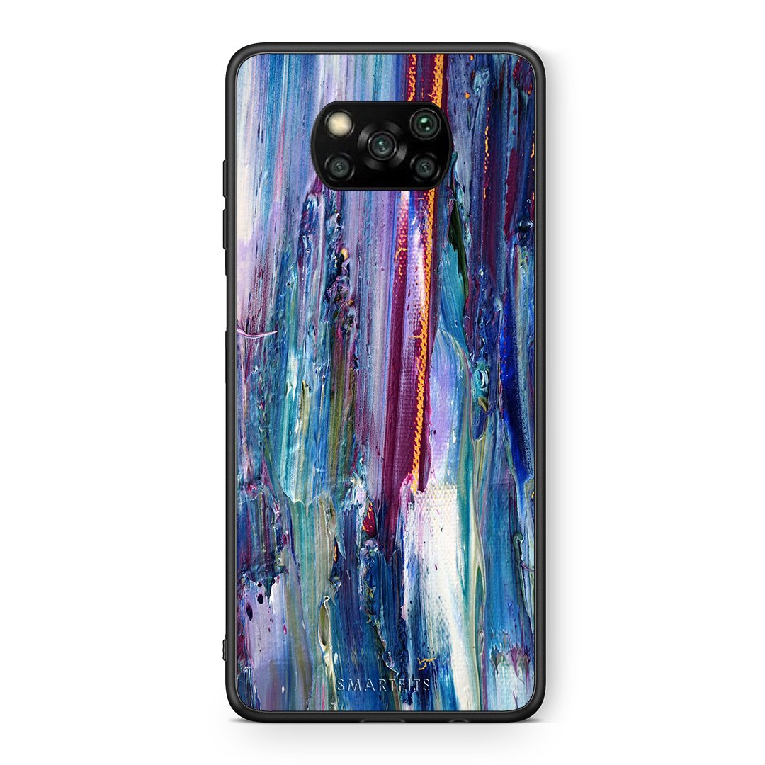 Θήκη Xiaomi Poco X3 Winter Paint από τη Smartfits με σχέδιο στο πίσω μέρος και μαύρο περίβλημα | Xiaomi Poco X3 Winter Paint case with colorful back and black bezels